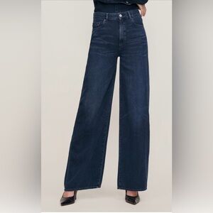 DL 1961 Hepburn Wide Leg Women Jeans in Dark Indigo